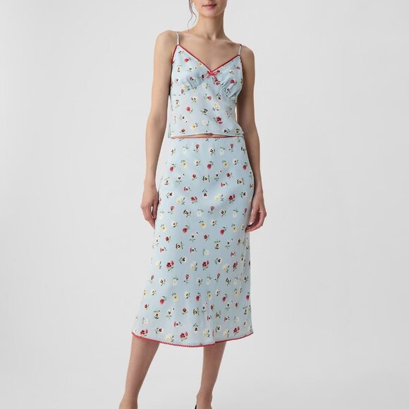 Gap x DOEN Floral Midi Skirt XXS - Picture 1 of 4